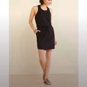 Sundry The Weekender Black Racerback Tank Dress